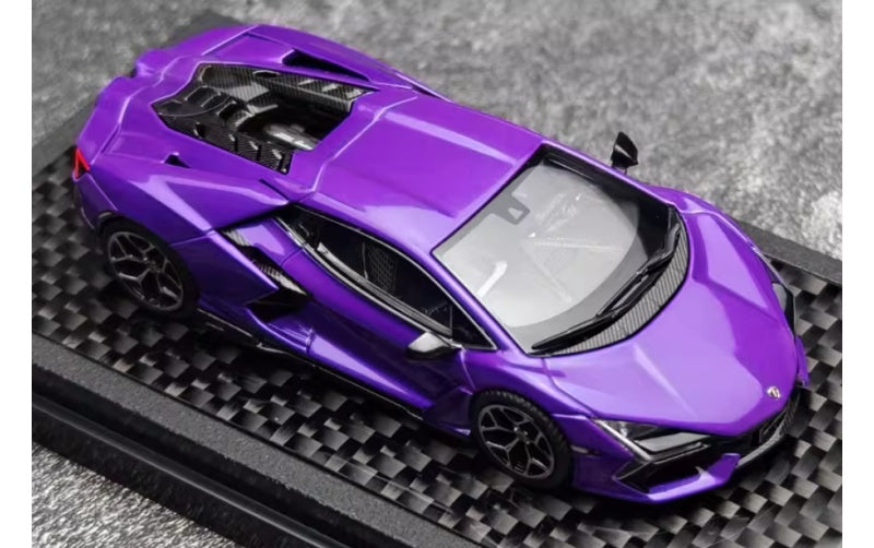 1:64 Lamborghini Revuelto Purple LCD MODELS DIECAST Car Model