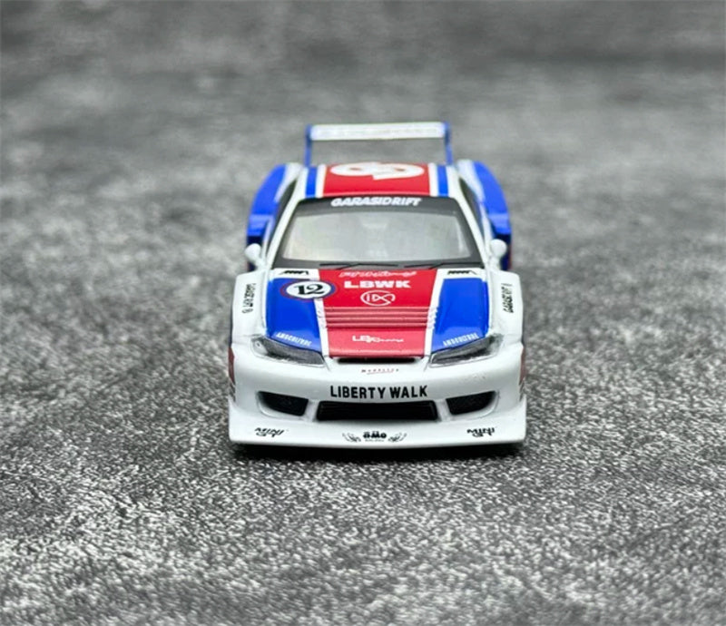 1:64 Nissan S15 Silvia LB-Super Silhouette Garasidrift x LBWK 2025 MINIGT DIECAST Model