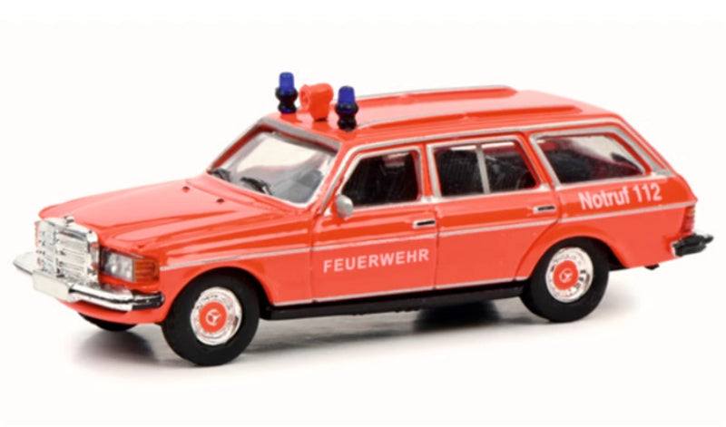 Schuco Mercedes Benz 240TE fire truck Feuerwehr 1:87 Car Pre-built Model