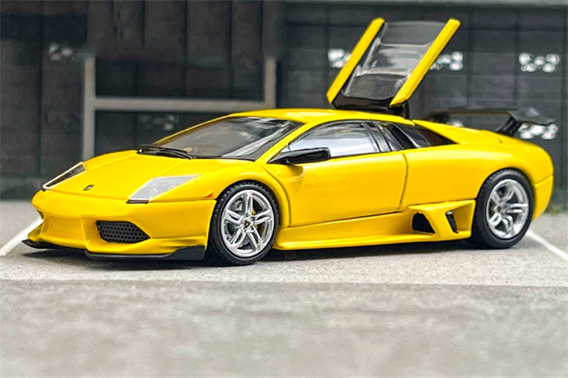 Phantom Knight Lamborghini Miura LP640 sports car Limited Edition 999PCS ONLY Hardtop Yellow 1:64 Car Pre-built Model view5