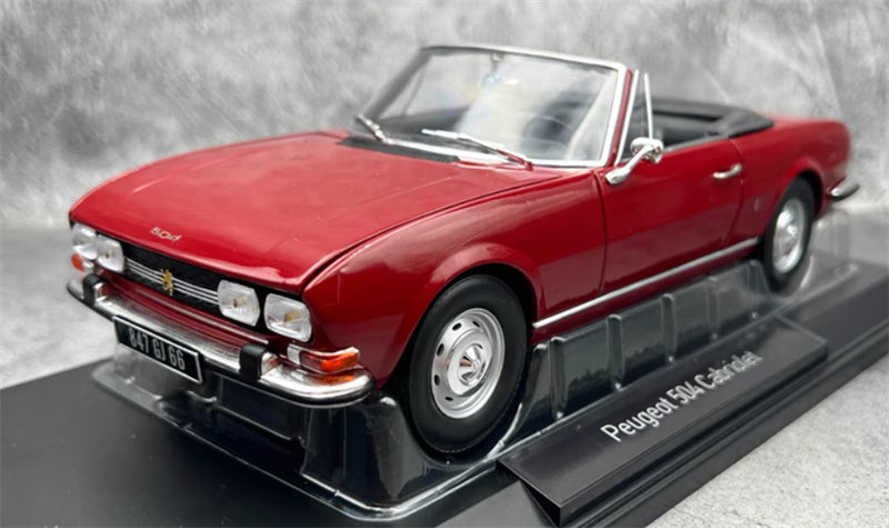 NOREV Peugeot 504 Cabriolet 1972 red 1:18 Car Pre-built Model view1