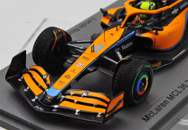 Spark Mclaren MCL36 3rd Emilia Romagna GP 2022 #4 Lando Norris 1:43 Car Pre-built Model view6