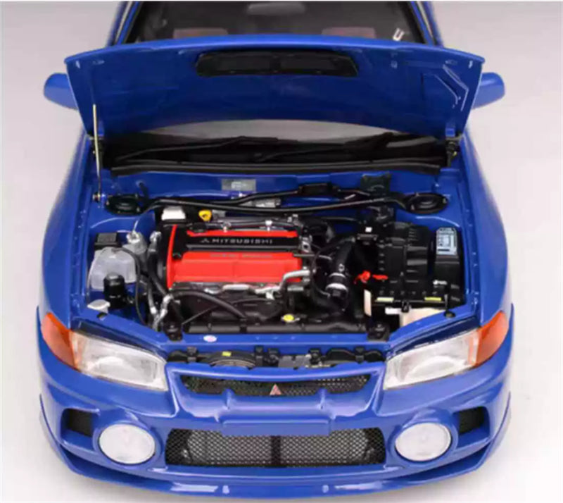 1:18 Mitsubishi Lancer Evolution IV  ice blue MOTORHELIX Limited Edition 499PCS ONLY DIECAST Model