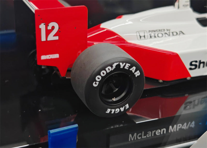 1:18 McLaren MP4/4 1988 Red white Amalgam Resin Car Model view2