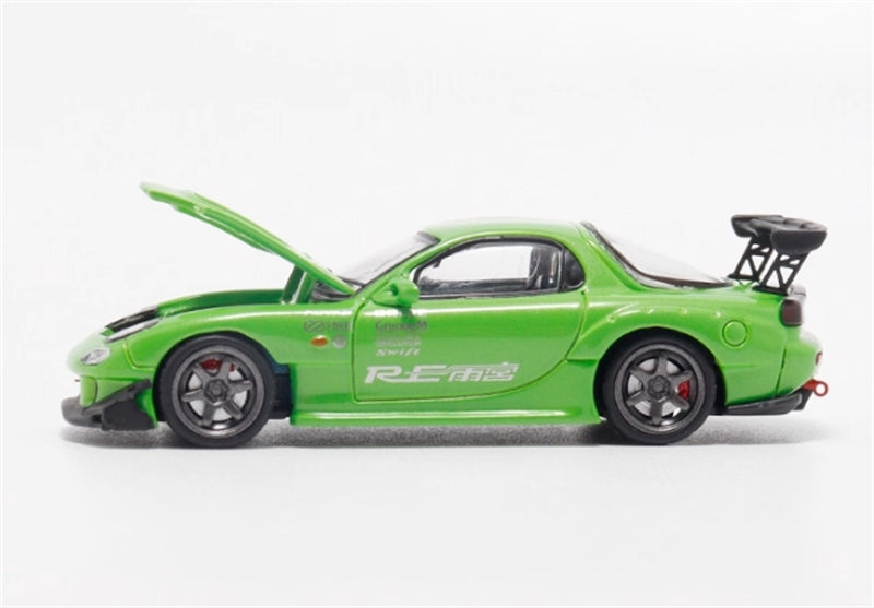 1:64 Mazda RX-7 RE Amemiya‌ Green BSC DIECAST Limited Edition 499pcs ONLY Model