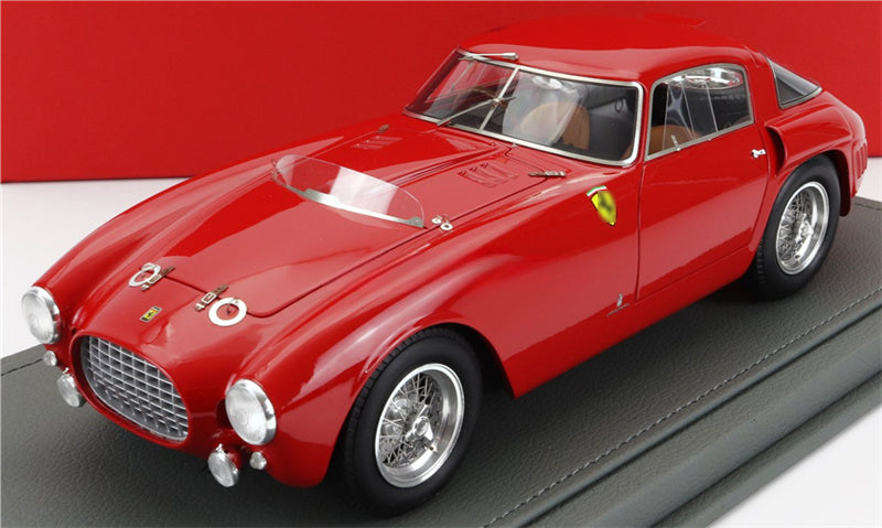 BBR MODELS Ferrari 340 MM S/N 0320 1953 red leather base Limited Edition 99PCS ONLY 1:18 Car Pre-built Model view1