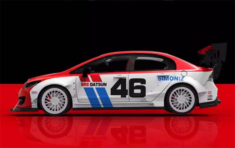 TimeMicro Honda Civic FD2 explosive redesign #46 Regular Edition Limited Edition 1:64 Car Pre-built Model view3