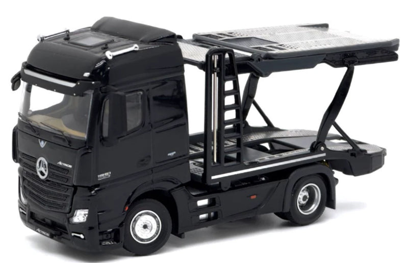 1:64 Mercedes-Benz Actros Low top traditional mirror LHD  Black Unique Model x Tiny  DIECAST Model