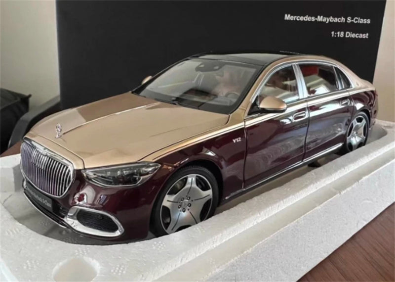 1:18 Mercedes Maybach S680 2021 red-gold Almost Real  DIECAST Model