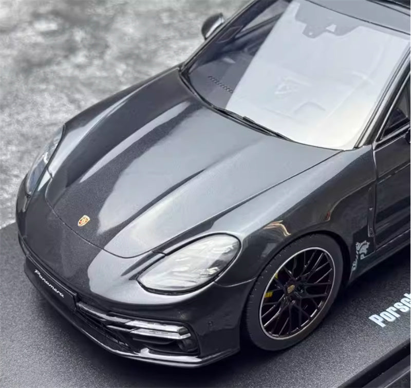 1:18 PORSCHE Panamera Turbo S Sport Turismo  Metallic Gray  GT SPIRIT Limited Edition 504PCS ONLY Resin Car Model