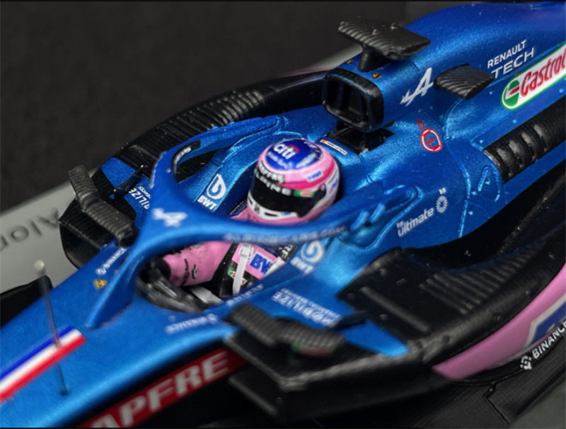 Spark BWT Alpine A522 Alpine 5th Brazilian GP 2022 Alonso 1:43 Car Model view4
