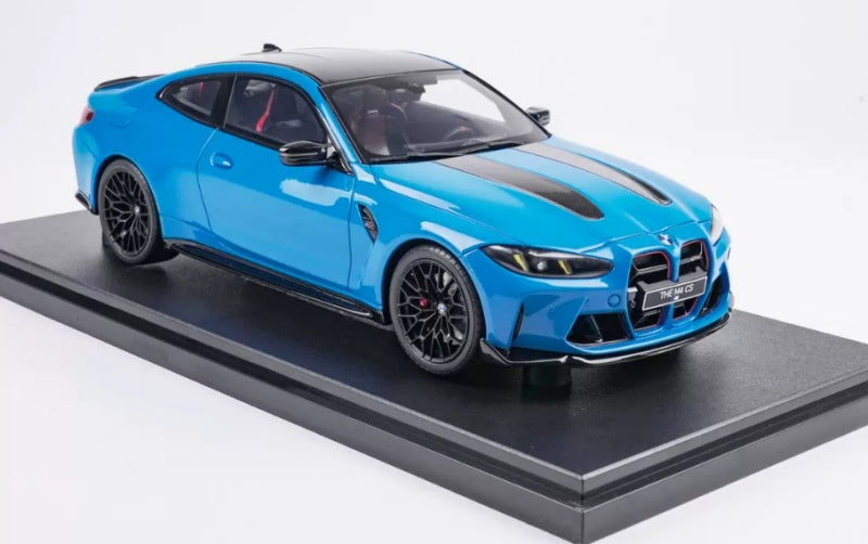 1:18 BMW M4 CS (G82) 2024 Blue GT Spirit Limited Edition Resin Car Model
