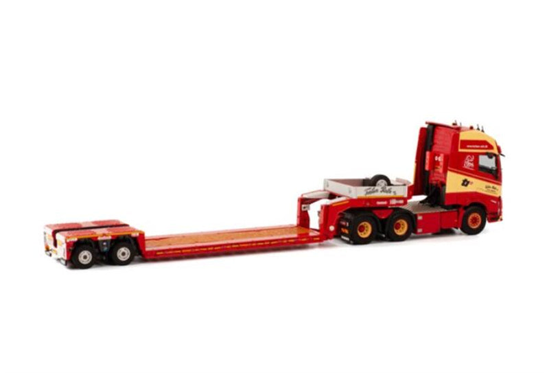 WSI VOLVO FH5 GLOBETROTTER XL 6X2 LOW LOWLOADER - 2 AXLE TORBEN RAFN 1:50 Truck Pre-built Model