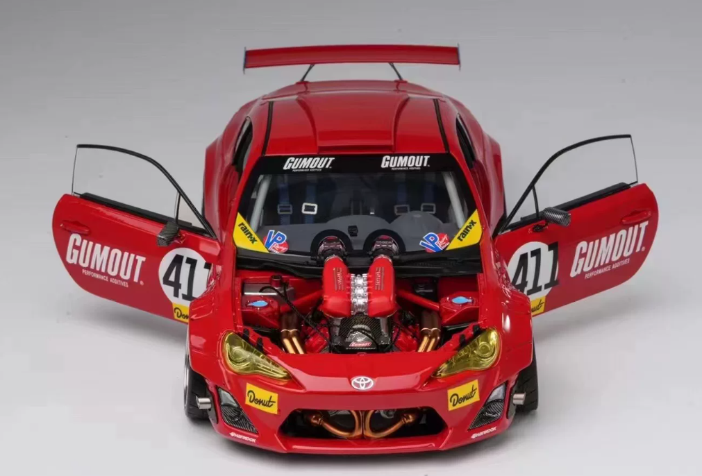1:18 Toyota GT4586  Red  DCN LTD 999PCS ONLY DIECAST car Model
