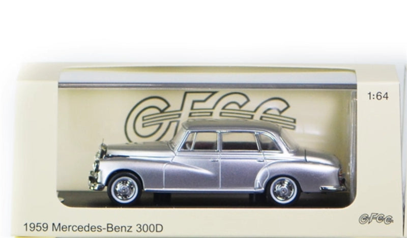 GFCC Mercedes Benz 300D 1959 classic car Silver LHD 1:64 car Pre-built Model view7