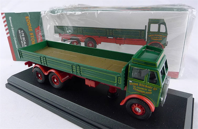 FLOZ Atkinson 3 Axle Dropside Pickup container truck Eddie Stobart army green 1:76 Truck Pre-built Model