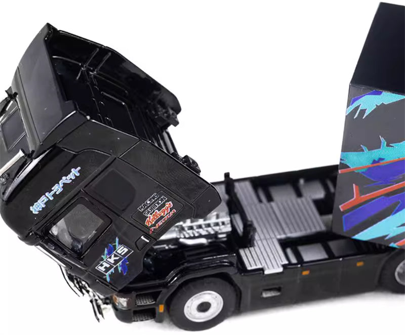 TIMEMICRO Scania container truck HKS 1:64 Truck Pre-built Model view3