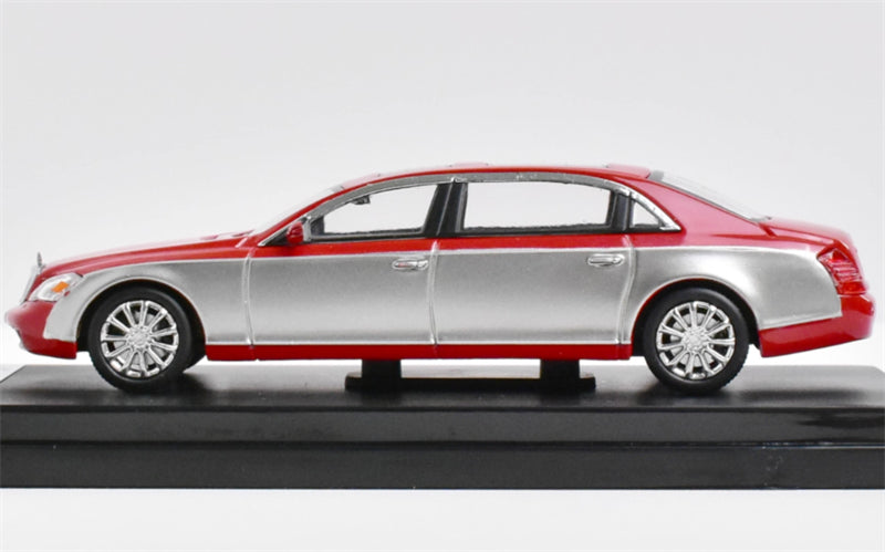 Stance Hunters Mercedes Maybach 62 Extended Edition Grey and Red Color Limited Edition 399PCS ONLY 1:64 Car Pre-built Model view2