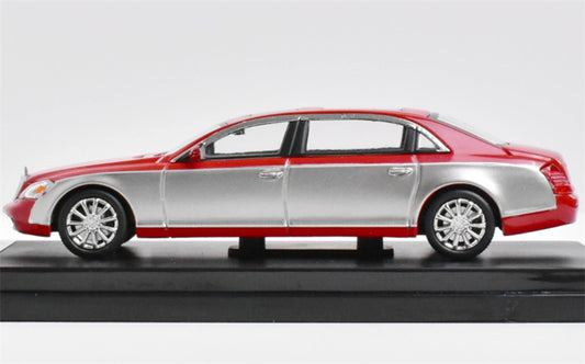 Stance Hunters Mercedes Maybach 62 Extended Edition Grey and Red Color Limited Edition 399PCS ONLY 1:64 Car Pre-built Model view2