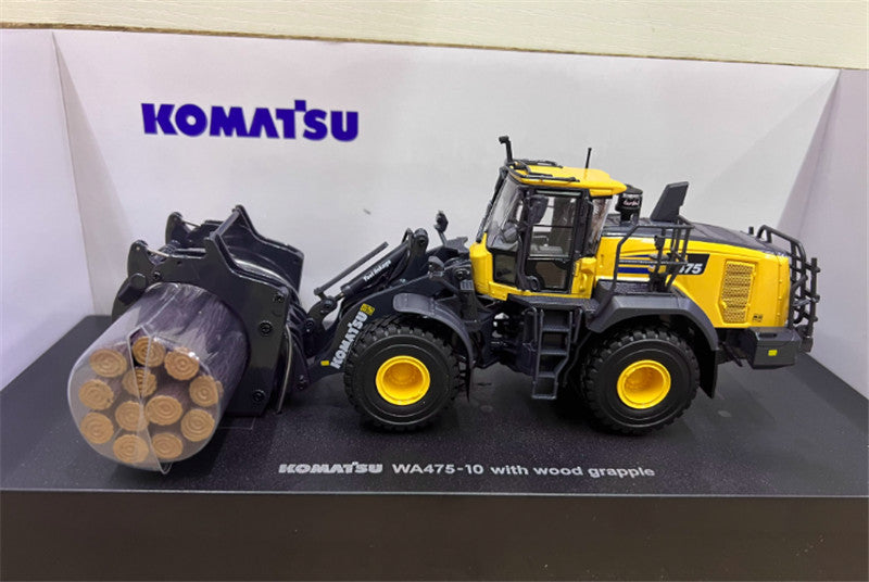 Universal Hobbies Komatsu WA475-10 with wood grapple 1/50 Truck Pre-built Model