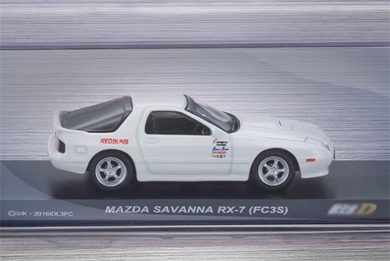 KYOSHO MAZDA SAVANNA RX-7 FC3S White 1:64 Car Pre-built Airliner Model Display view3