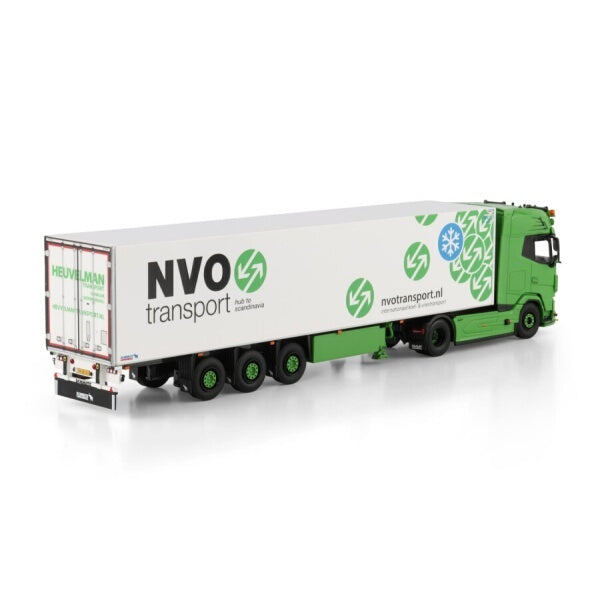 1:50 DAF HEUVELMAN GSO XG + 4X2 REEFER TRAILER 3 AXLE WSI   Diecast Model