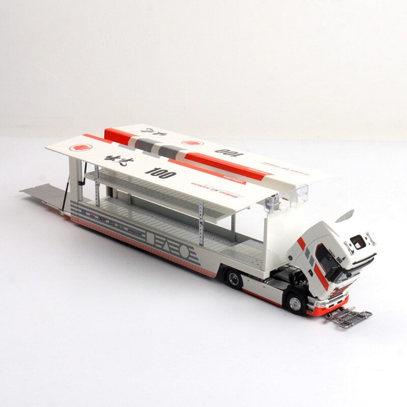 1:64 Scania S730 Honda Primo Chu Guang 100 Coating Red/White MAXWELL DIECAST Model