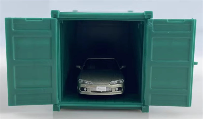 CATERPILLAR NISSAN SILVIA S15 silver Right hand drive 1:64 Car Pre-built Model