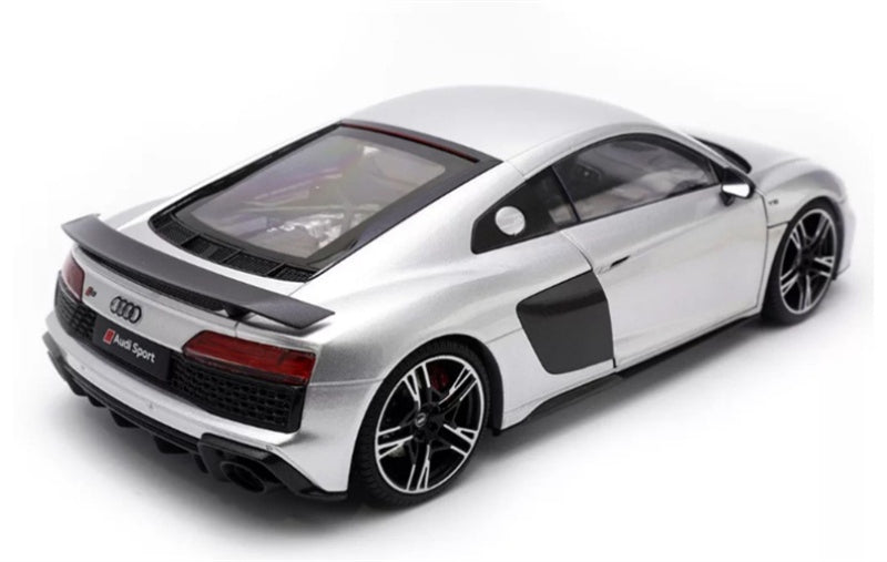 1:18 AUDI R8 Sport 2021 Silver KengFai Hardtop version DIECAST Model