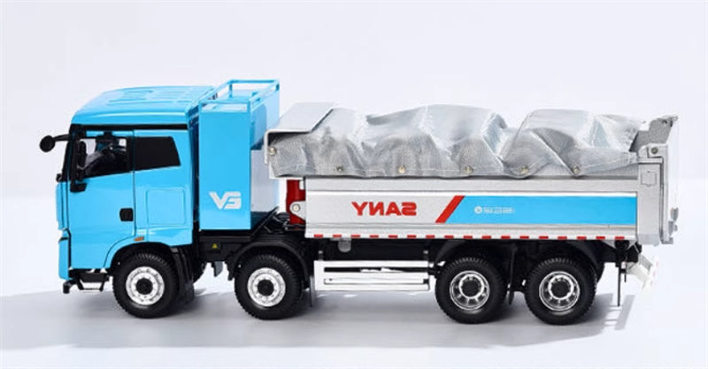 SANY EV new energy electric dump truck battery swapping version 1:35 Truck Pre-built Model