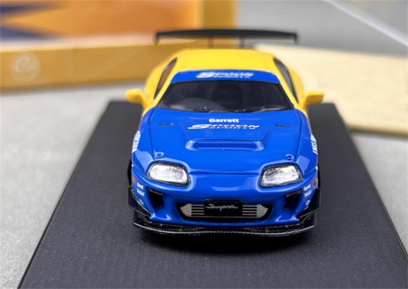 TimeMicro Toyota Supra A80Z Spoon Coating regular version Black base 1:64 Car Pre-built Model view6