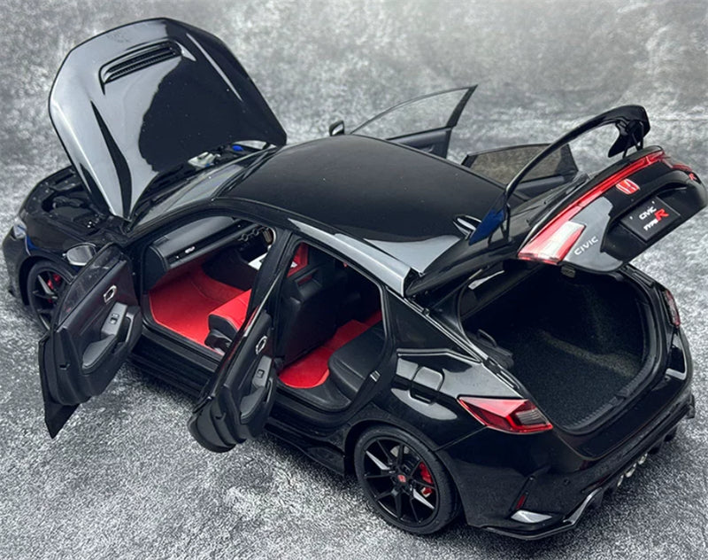 1:18 Honda Civic Type R FL5  Crystal Black Pearl MOTORHELIX Limited Edition 699PCS ONLY DIECAST Model