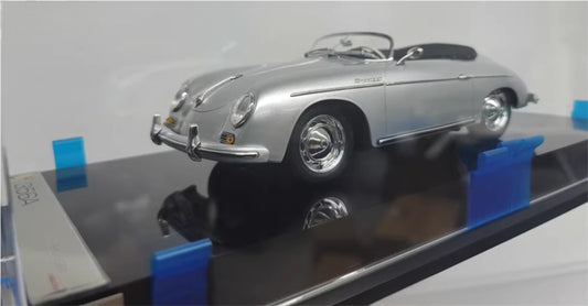 1:18 Porsche 356A silver Amalgam convertible Resin Car Model view1