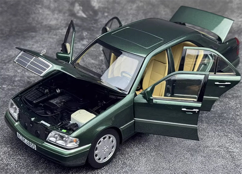 NOREV Mercedes Benz C-CLASS 1993 dark green 1:18 Car Pre-built Model view5
