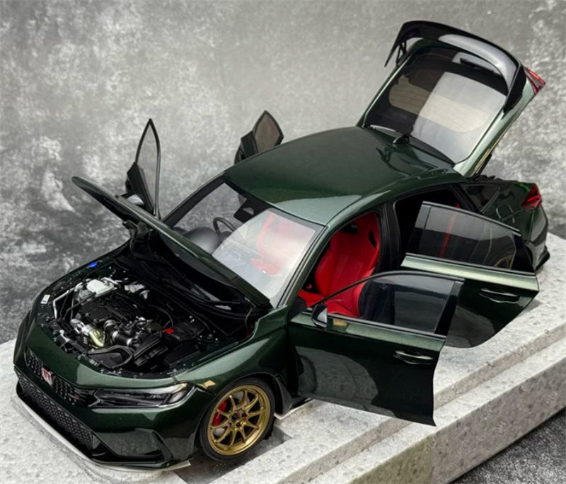 1:18 Honda Civic Type R FL5  Dark green MOTORHELIX Limited Edition 599PCS ONLY DIECAST Model