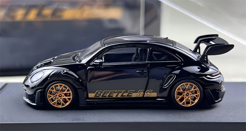 1:64 Porsche 911 992 GT3 Black Gold Wheel Beetle RS TimeMicro x PSC DESIGN Limited Edition DIECAST Civil Car Model