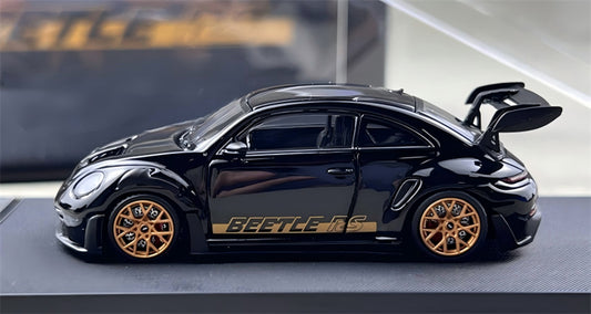 1:64 Porsche 911 992 GT3 Black Gold Wheel Beetle RS TimeMicro x PSC DESIGN Limited Edition DIECAST Civil Car Model