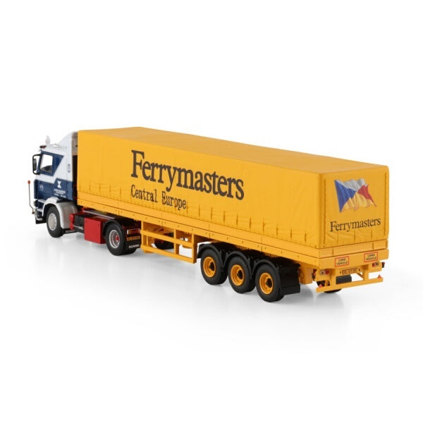 1:50 SCANIA J. VAN KLOOSTER 2 series 4X2 CURTAINSIDER TRAILER 3 AXLE WSI   Diecast Model