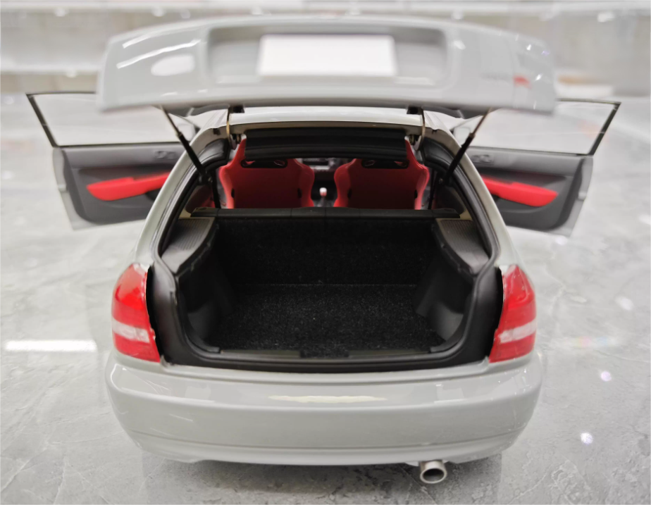 Motorhelix Honda Civic Type R EK9 Grey Global Limited Edition 499PCS ONLY 1:18 Car Pre-built Model view7