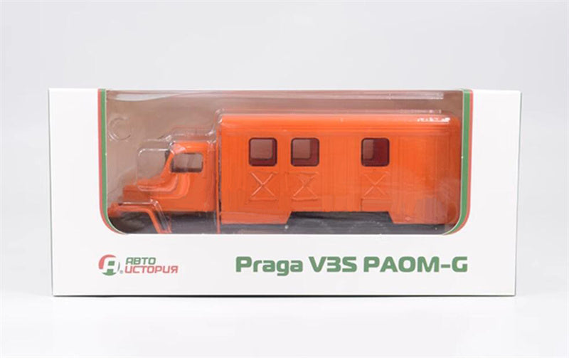 Autohistory PRAGA-V3S-PAOM-G Prague Special All Terrain Box Truck 1:43 Truck Pre-built Model