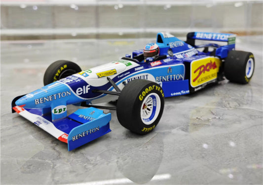 MINICHAMPS Benetton Renault B195 Michael Winner French GP 1995 Limited Edition 1:18 Car Pre-built Model view1