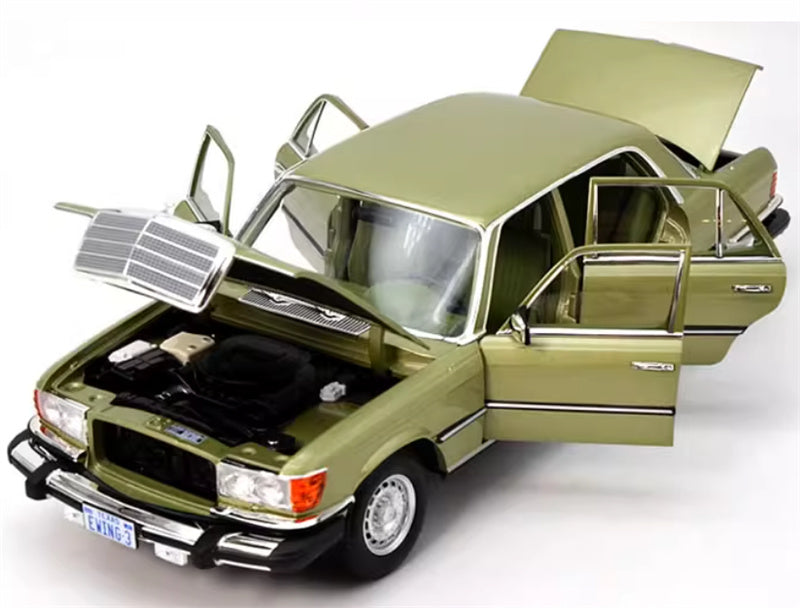 NOREV Mercedes Benz 450SEL W116US-Version 1979 light green 1:18 Car Pre-built Model view6