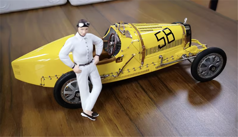 CMC Bugatti Type 35 Grand Prix #58 yellow 1/18car Pre-built Model