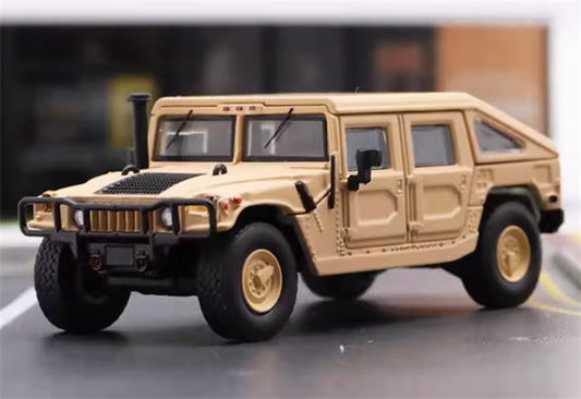 MASTER Hummer H1 off-road vehicle Military Edition Desert Yellow 1:64 Tank Pre-built Airliner Model Display view1