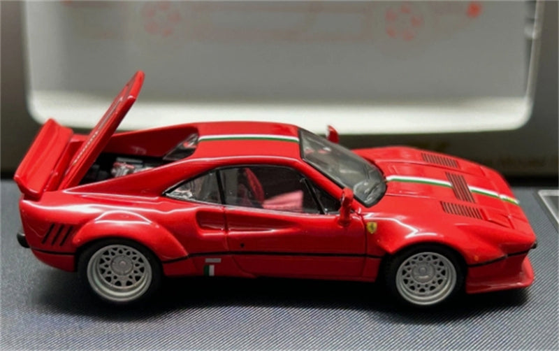 Hone Model Ferrari 288 GTO Red w/ Stripe Widebody 1:64 car Pre-built Model view4