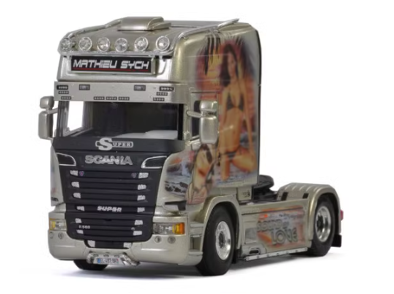 WSI SCANIA STREAMLINE TOPLINE 4X2 MATHIEU SYCH 1:50 Car Pre-built Model