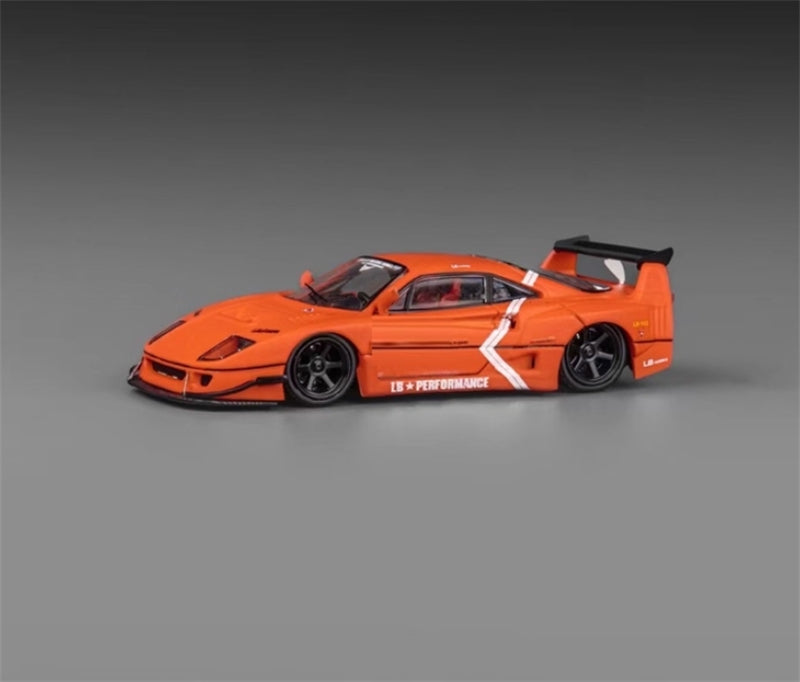 DM Model Ferrari F40 LB performance Orange Limited Edition 200PCS ONLY 1:64 car Pre-built Model view3