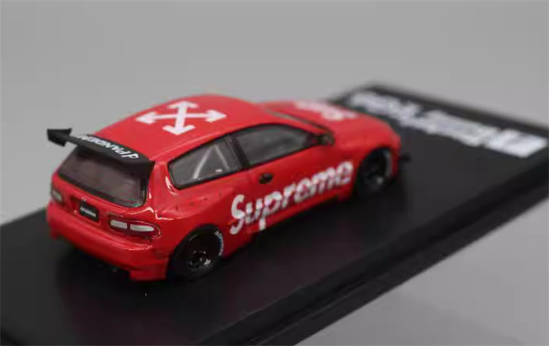 Fuji Honda Civic EG6 Rocket Bunny Red Sup 1:64 Car Pre-built Model view4
