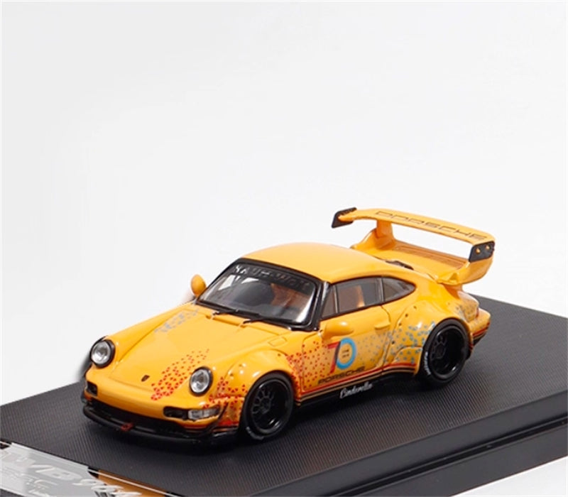 1:64 Porsche RWB 964 GT 70th Anniversary Orange BSC DIECAST Limited Edition 499pcs ONLY Model