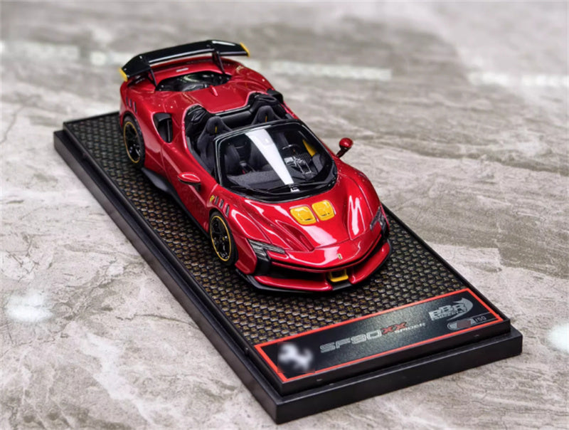 1:43 BBR MODELS Ferrari SF90 XX Spider Rosso Portofino supercar LTD 50PCS view4